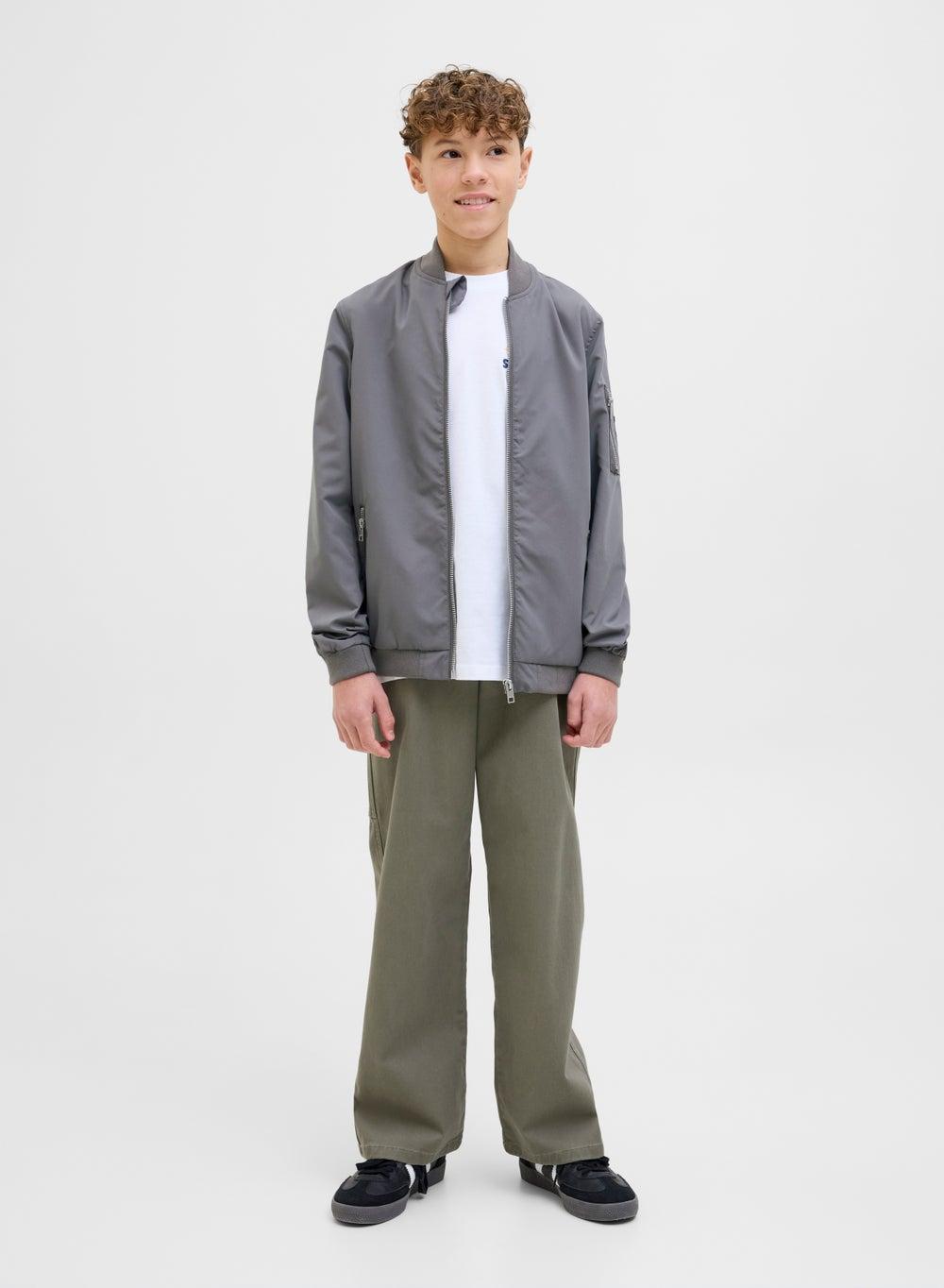 Jack & Jones Kids Bomber Jacket 12182385 Castlerock - Image 1