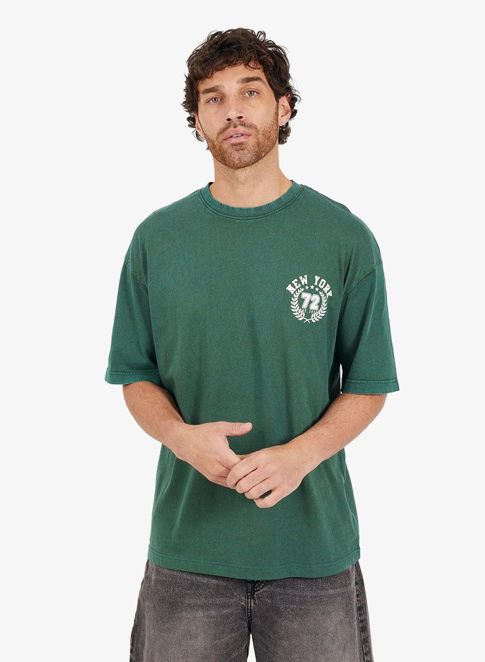 Oversized Graphic T-Shirt Mts 544Roscoe Acid Wash - Image 1