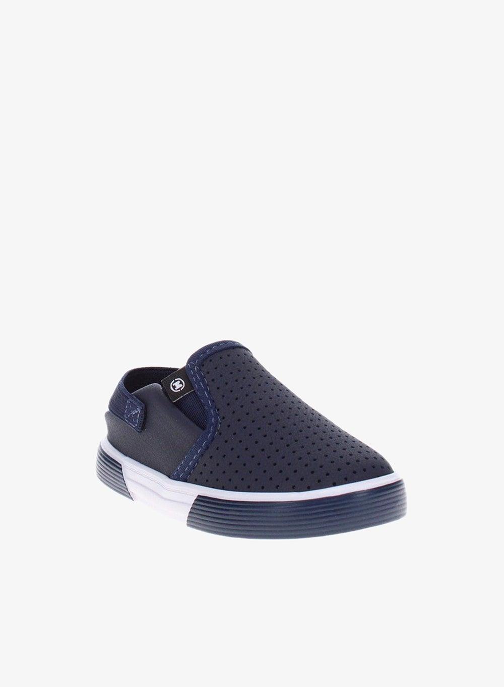 Navy Slip-On Flat Shoes – Classic Comfort Fit - Image 1