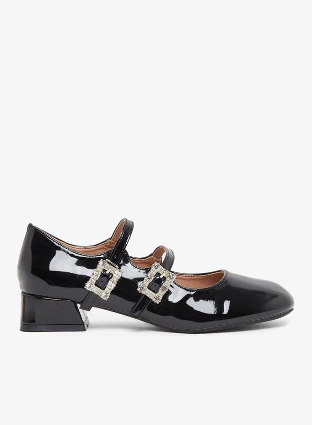 Styli Black Low Heel Loafers 7009956101 - Image 1