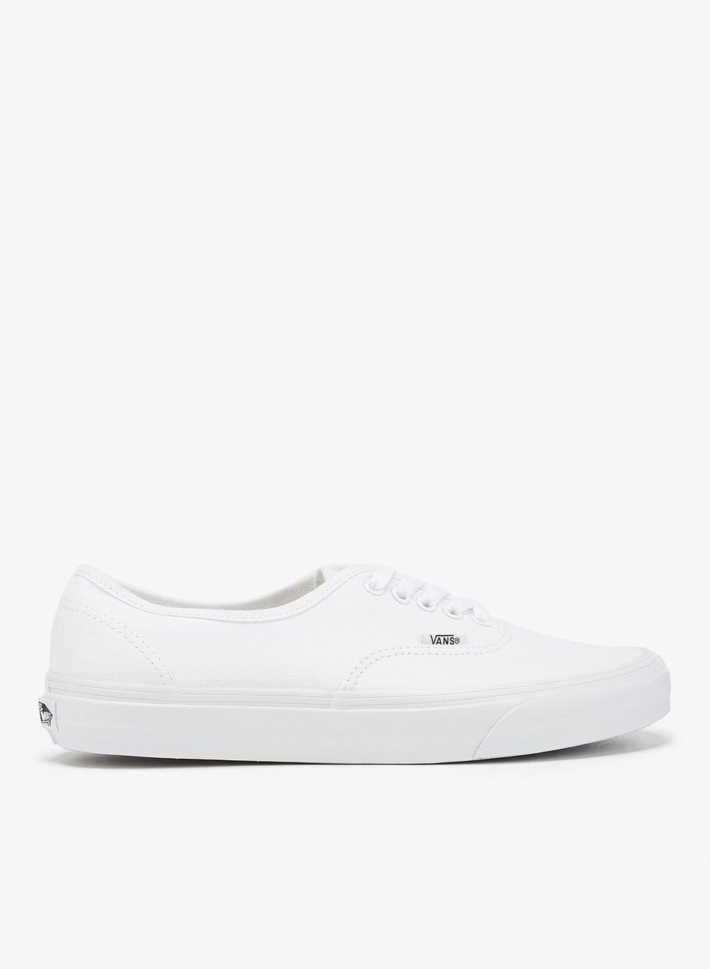 Vans Authentic Unisex White Canvas Low-Top Sneakers - Image 1