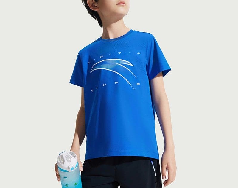 Kids Micro-Texture Quick-Dry Running Tee - Image 1