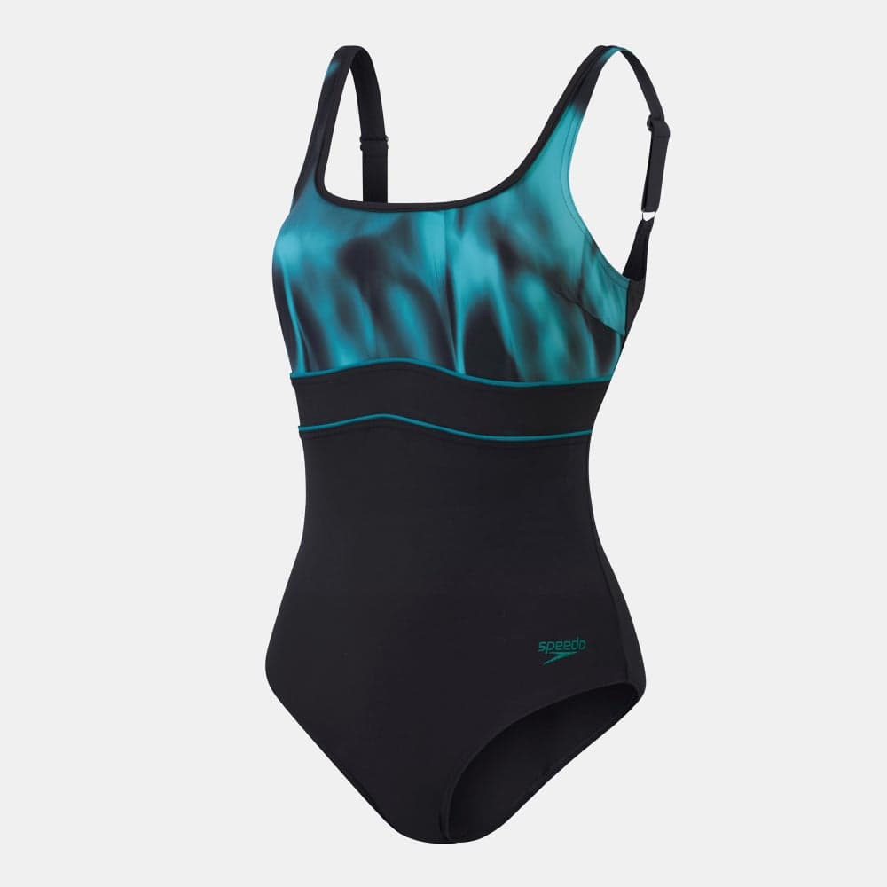 ContourEclipse Shaping One-Piece Swimsuit in Black - Image 1