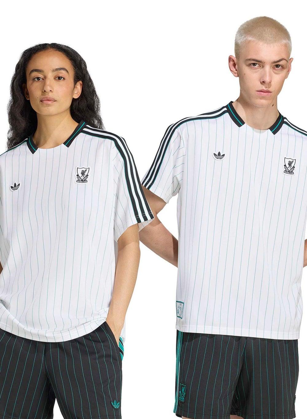 Liverpool FC Terrace Icons Jersey JW5466 Retro Pinstripe - Image 1