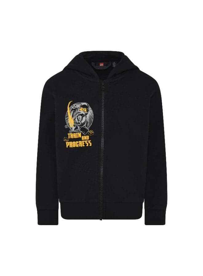 LEGO LWSTORM 613 Premium Black Hooded Sweatshirt - Image 1