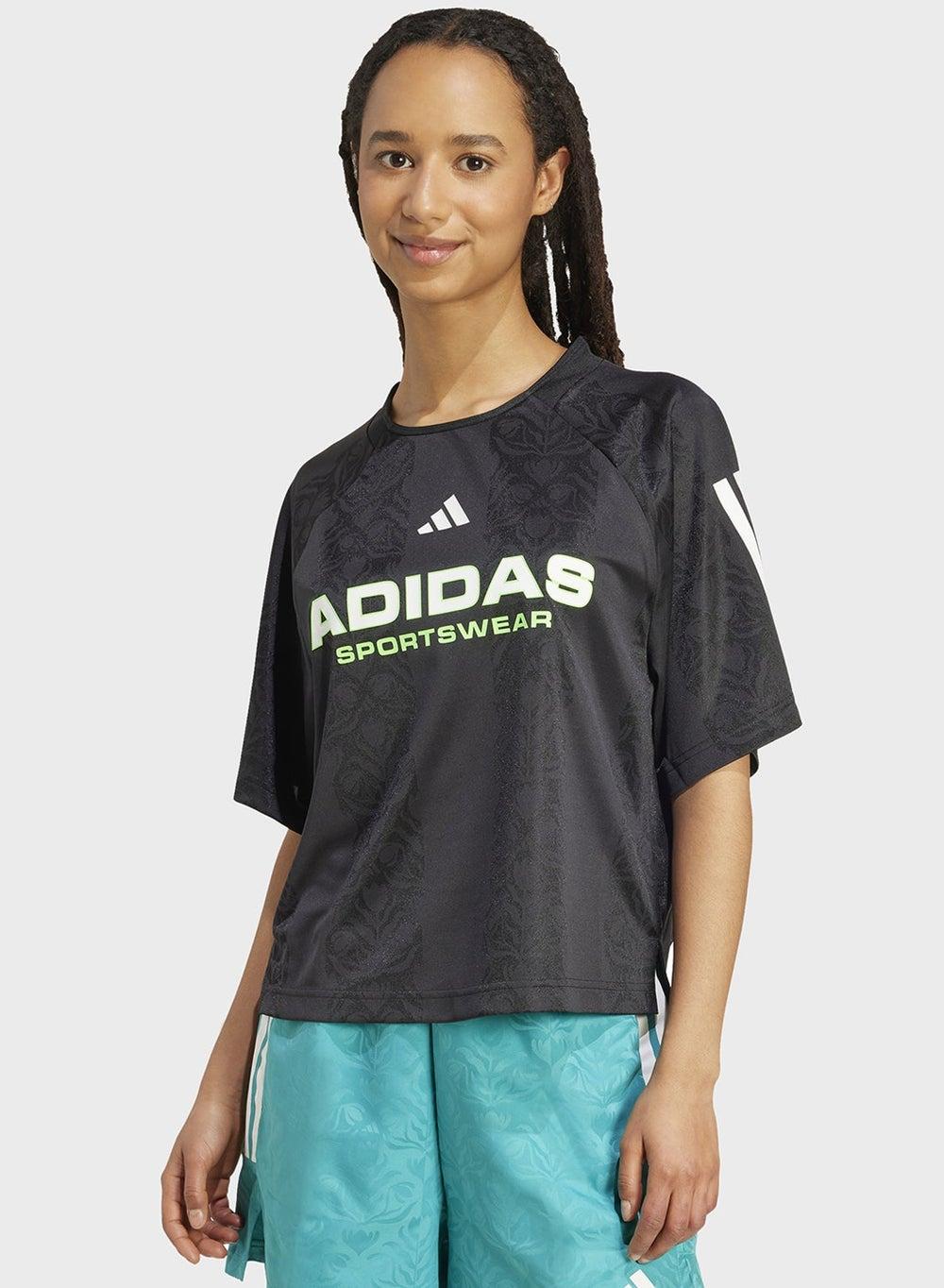 Tiro X Common Goal Jacquard T-Shirt JL9212 - Image 1