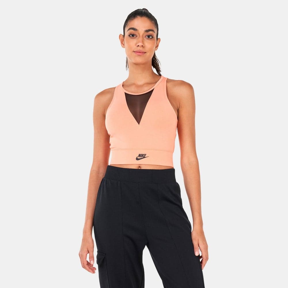 Pink Racerback Crop Dance Tank Top - Image 1