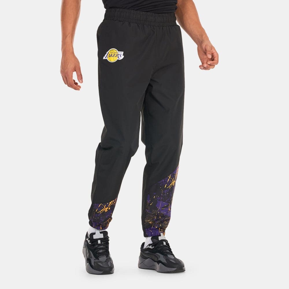 Los Angeles Lakers Allover Print Panel Track Pants - Image 1