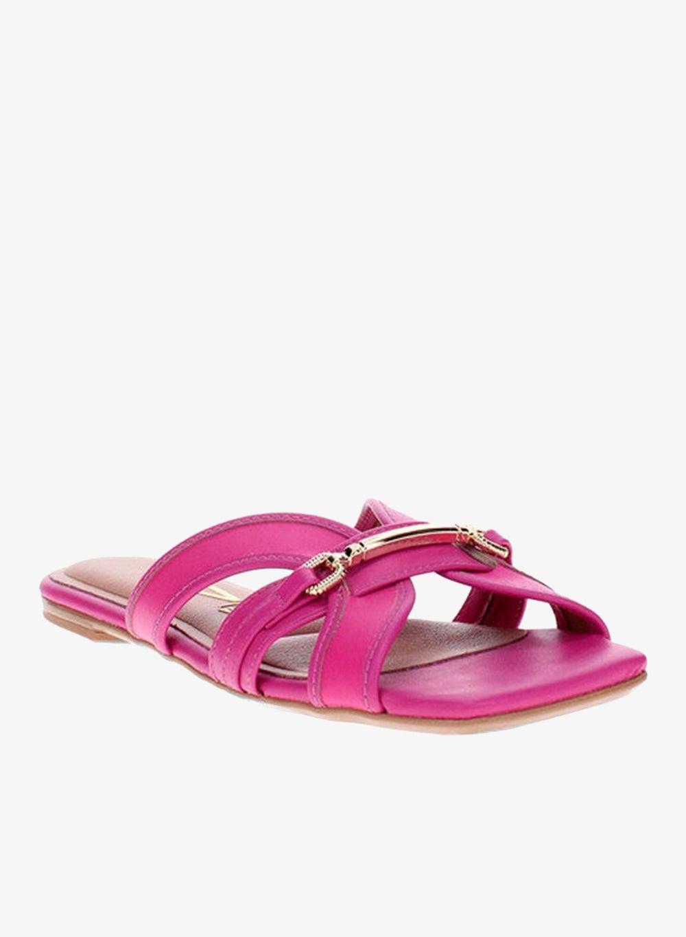 Elegant Pink Flat Sandals for Women – Slip-On Comfort - Image 1