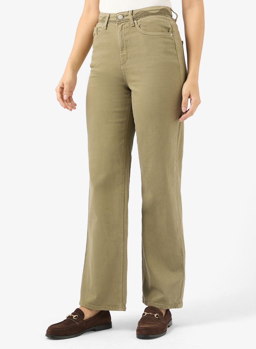 High-Rise Wide Leg Jeans 10333776 Mermaid Grape Leaf - Image 1