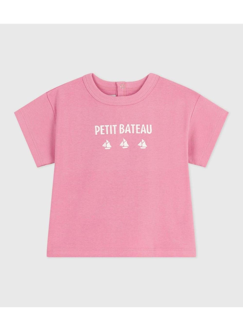 Baby Girls Cat Motif Long Sleeve Cotton T-Shirt - Image 1