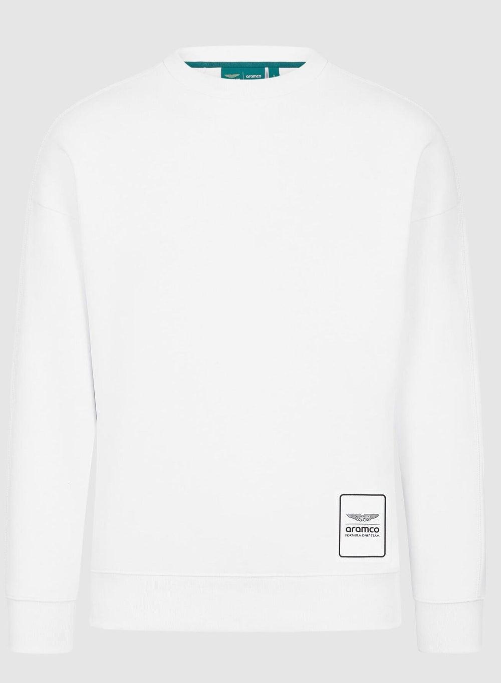 AMF1 FW Logo Crew White Sweatshirt - Image 1