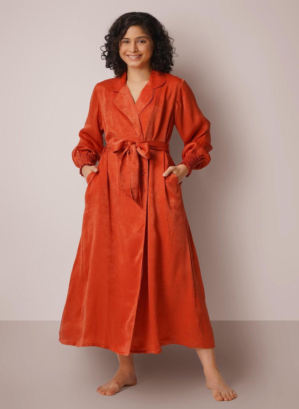 Rachel Luxe Satin Double Breasted Robe - Image 1