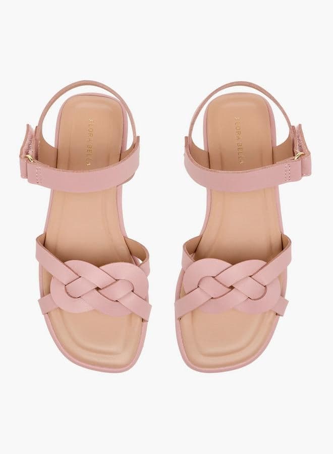 Flora Bella G15287 Pink Strap Detail Girls Sandals - Image 1