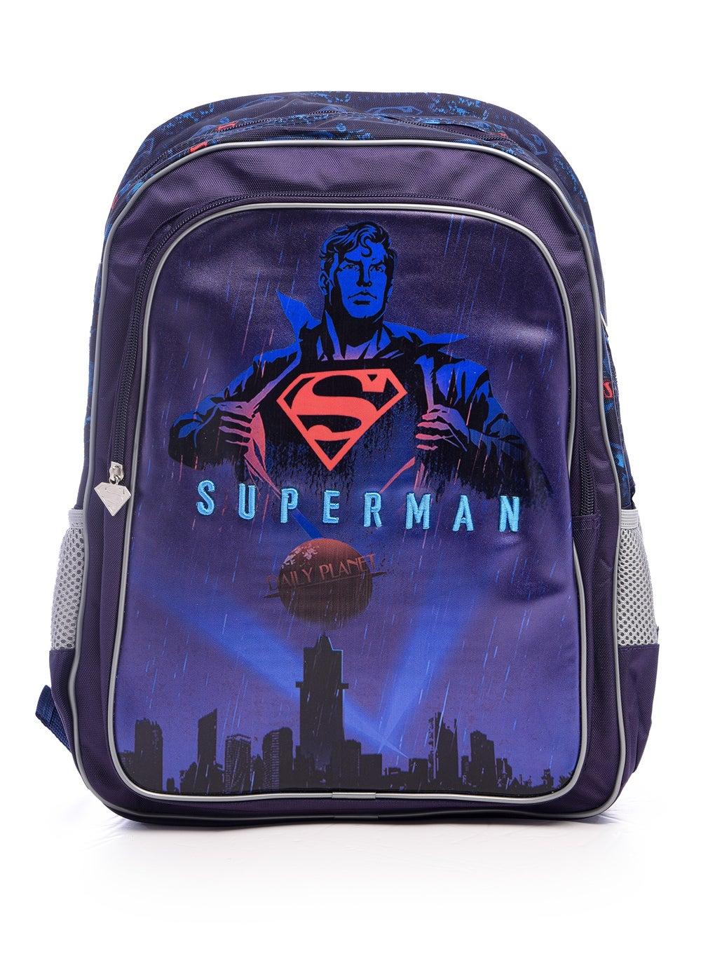 Superman 16" Navy Kids School Backpack - Image 1