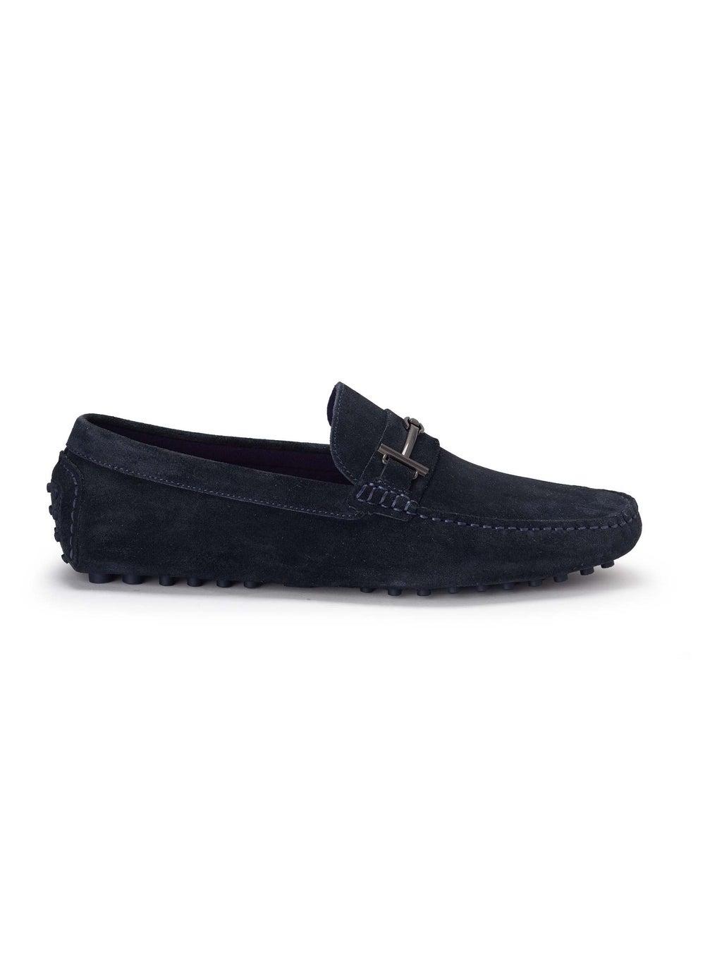 Comfit Black Suede Slip-On Loafer Shoes - Image 1