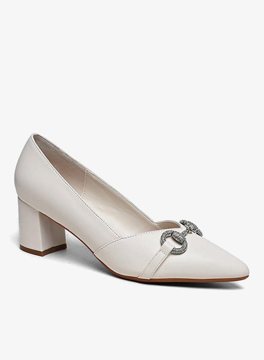 Elegant Mid-Heel Buckle Pumps for Women - Image 1