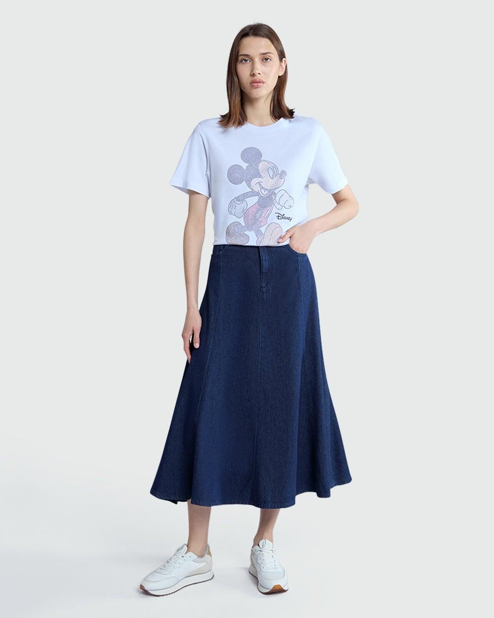 OVS Dark Blue Denim Maxi Full Skirt - Image 1