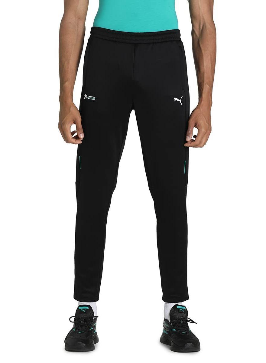 Men’s Black Straight Fit Sports Track Pants - Image 1