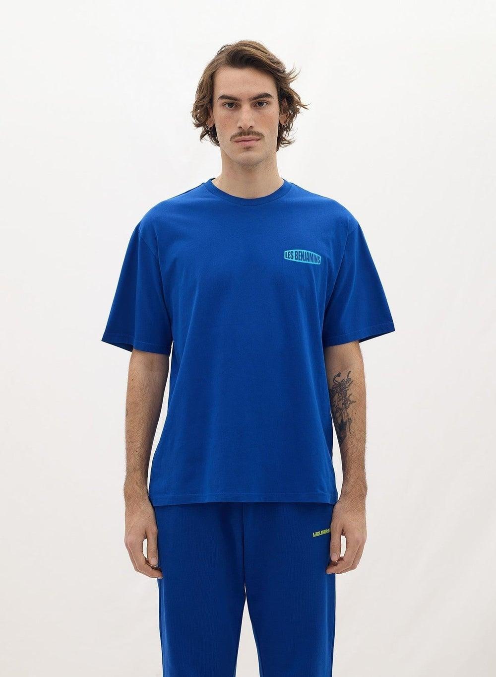 Relaxed Tee 010 Blue Fireball Graphic - Image 1