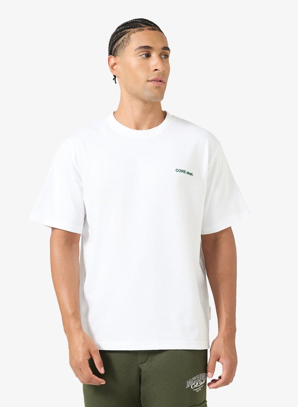 Bright White Graphic Crew Neck Cotton T-Shirt 12283448 - Image 1