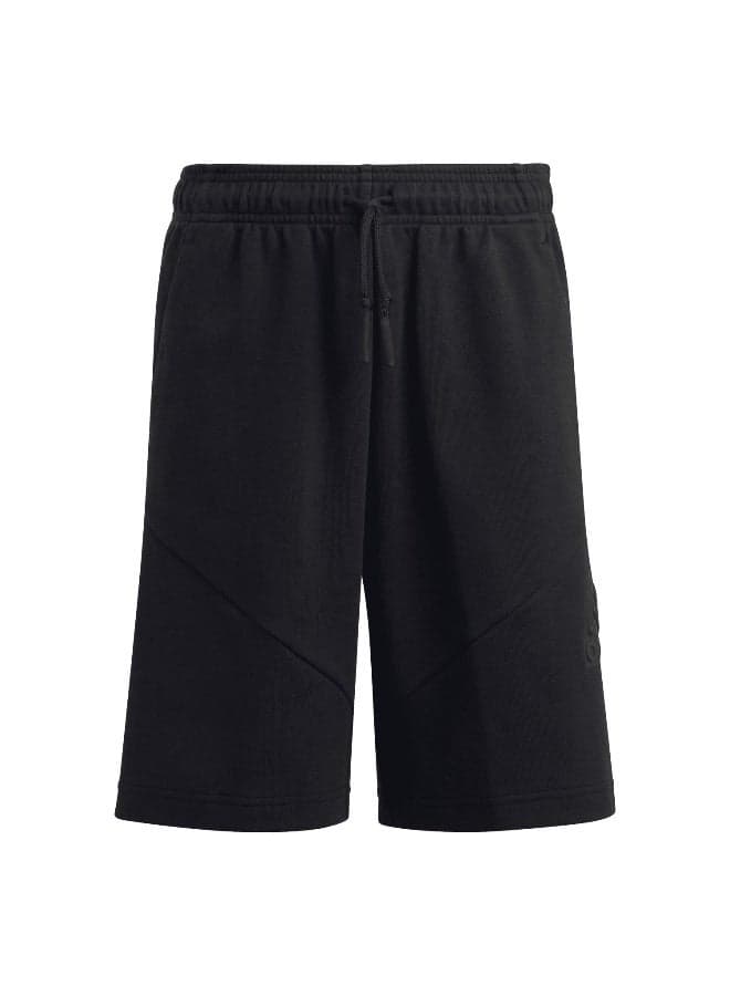 adidas U Fi Logo Black Training Shorts 7-8Y - Image 1