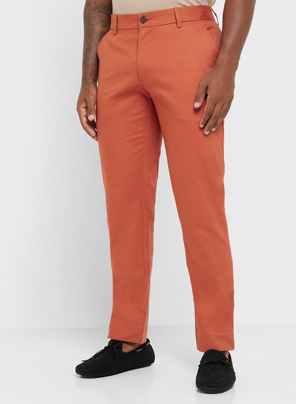 Etf 36353 Orange Ankle-Length Smart Trousers - Image 1