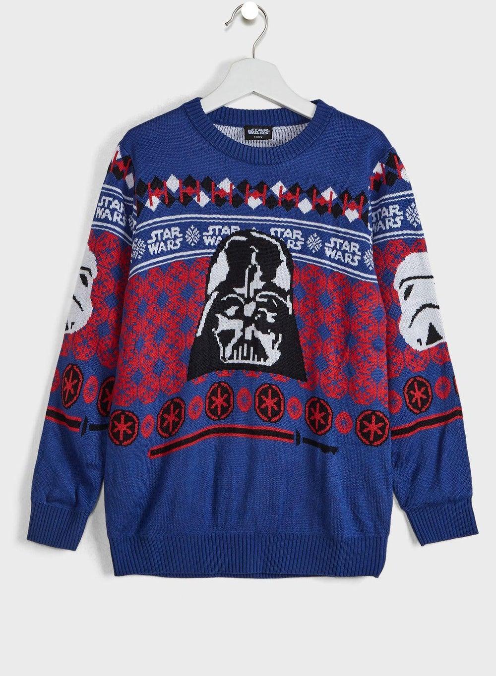 Kids Star Wars Christmas Knit Sweater - Image 1