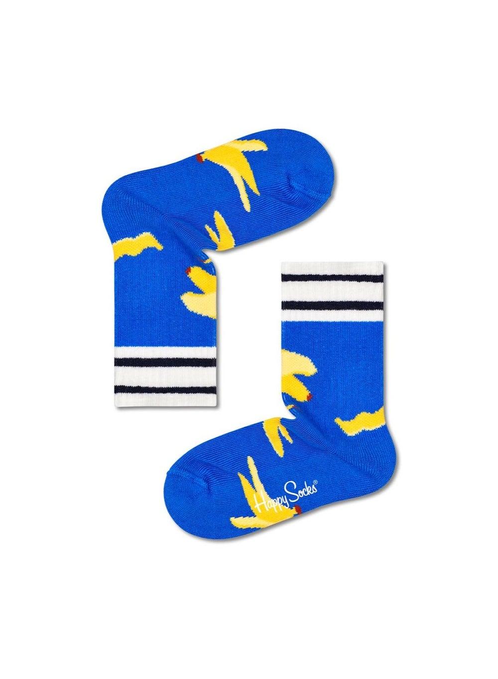Kids Banana Break Rib Cotton Sock Multi Colour - Image 1