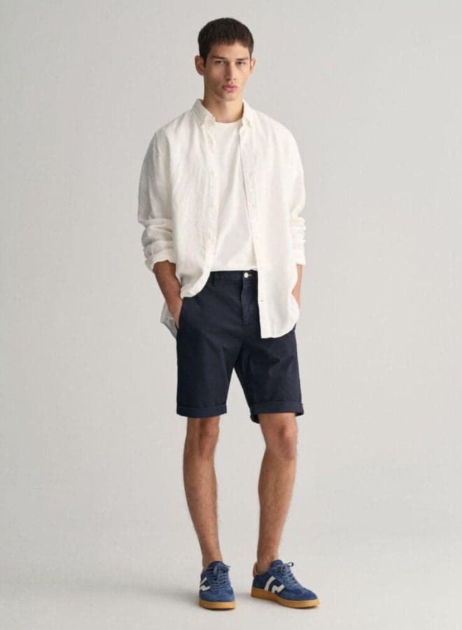 Gant Slim Fit Sunfaded Cotton Chino Shorts - Image 1