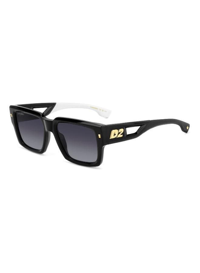 D2 0143/S Rectangular Sunglasses in Dark Grey - Image 1