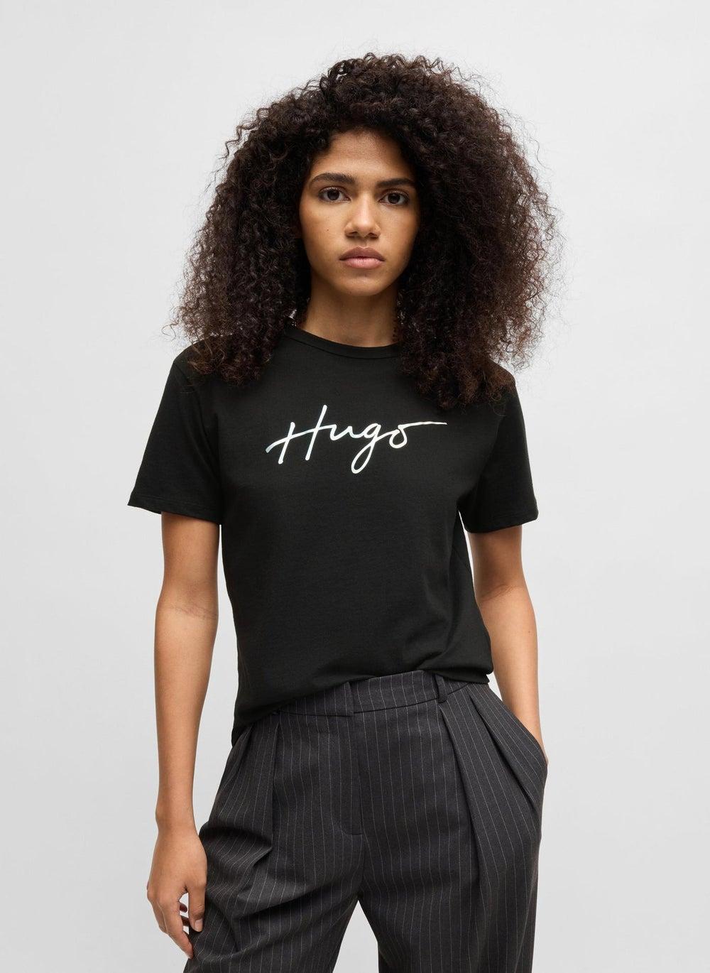 HUGO Cotton Crew-Neck Graphic T-Shirt 50535491001 - Image 1