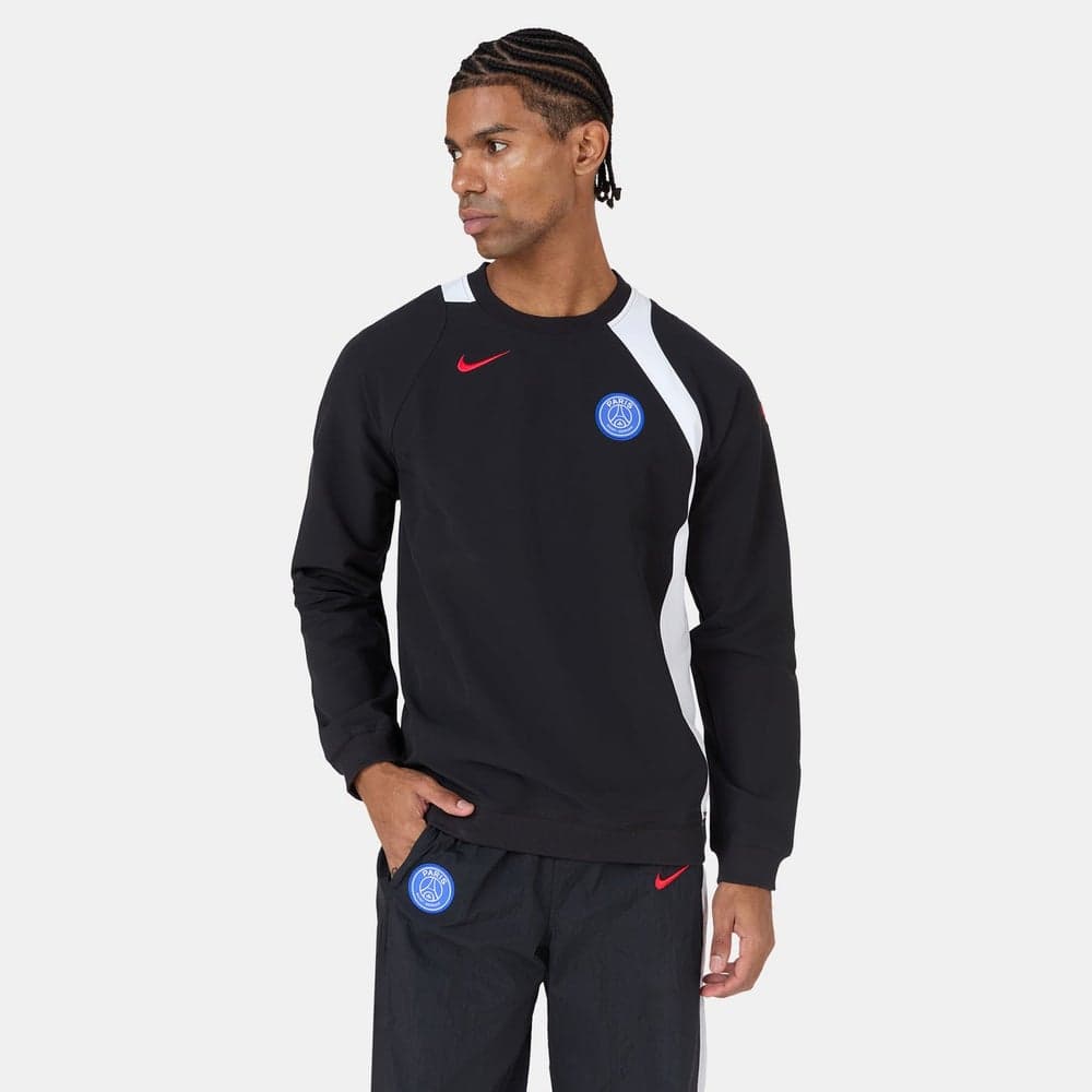 PSG Total 90 Men's Black Football Sweatshirt - Image 1