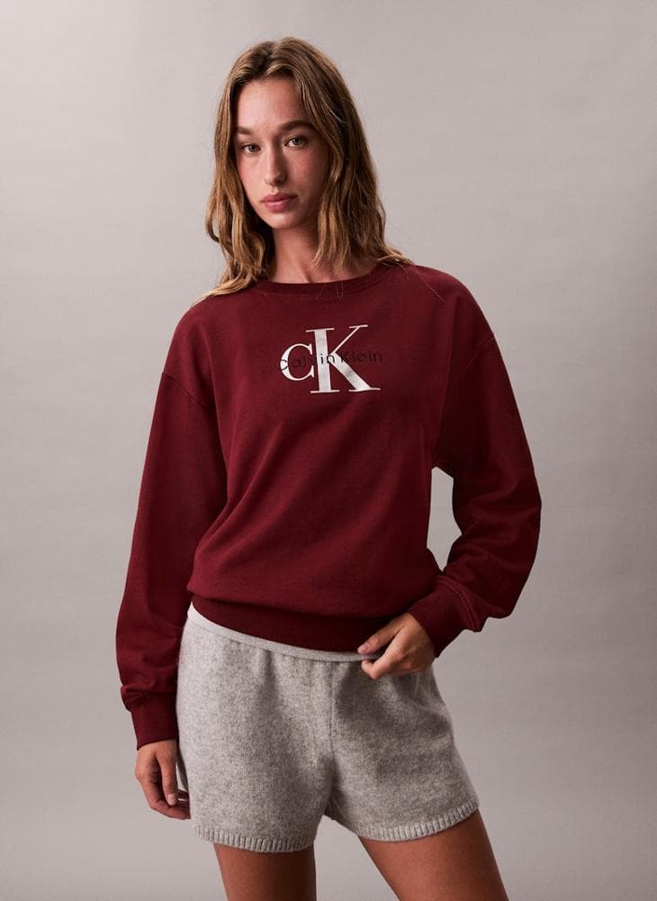 Red Logo Crew Neck Sweatshirt Lv047B234Gwcv - Image 1