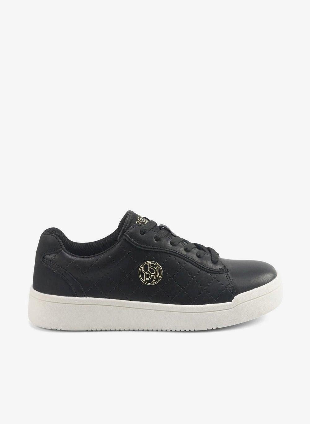 Women’s Black Low-Top Lace-Up Sneakers Pena Glb 5Pr - Image 1