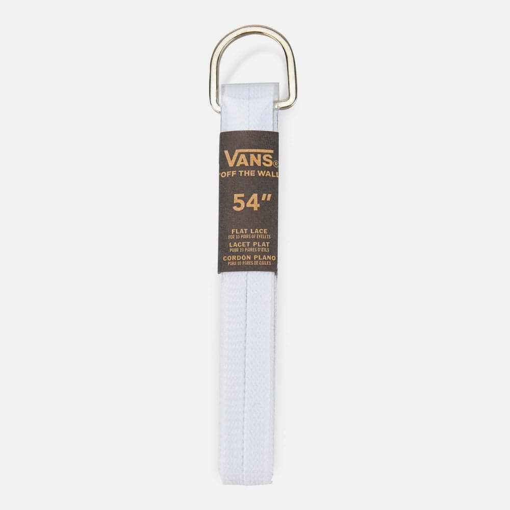 45-Inch White Flat Shoe Laces Premium Polyester - Image 1
