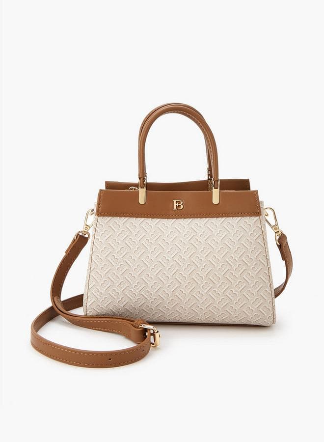 Wl9131 Monogram Tote Bag with Double Handle Zip - Image 1