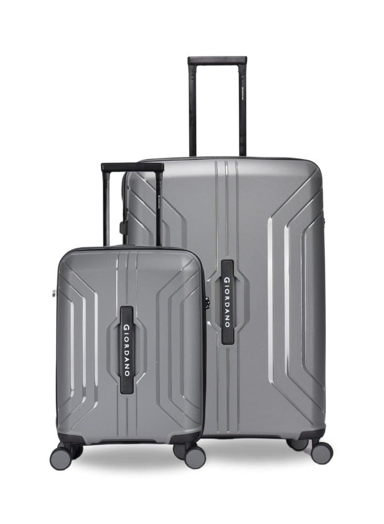 Giordano Enduro PP Hard Shell Luggage Set S+L Grey - Image 1