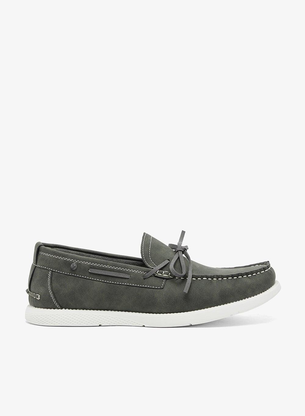 Grey Suede Boat Shoes 0915 1 Casual Lace-Up - Image 1
