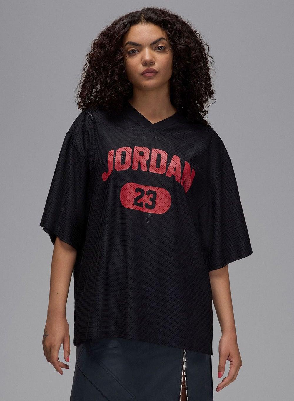 W J Brk SS Mesh Jersey Top HQ9222 010 - Image 1