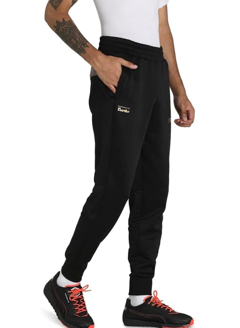 Men’s Black Slim Fit Sports Sweatpants - Image 1