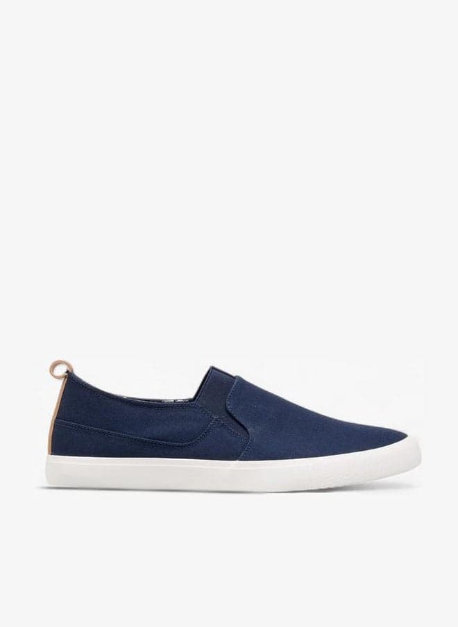Men’s Navy Canvas Loafers Wat24182 Slip-On Comfort - Image 1