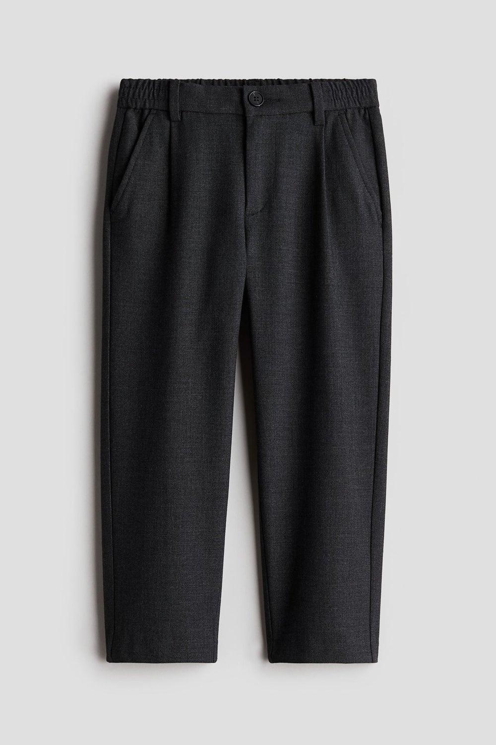 Charcoal Grey Twill Trousers – Straight Fit Boys - Image 1