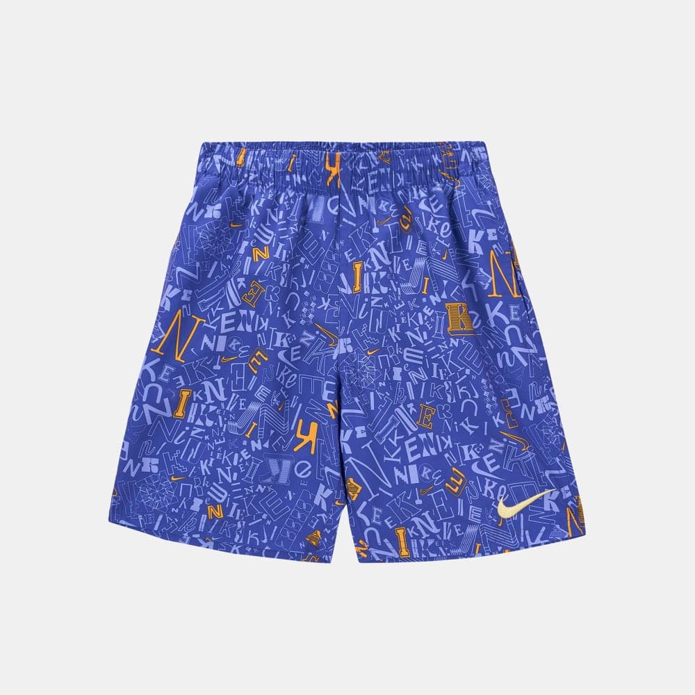 Nike Kids Allover Print Swim Shorts 7” Purple - Image 1