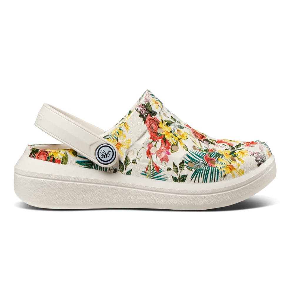 Varsity Clog Graphic Bone Tropical Floral - Image 1