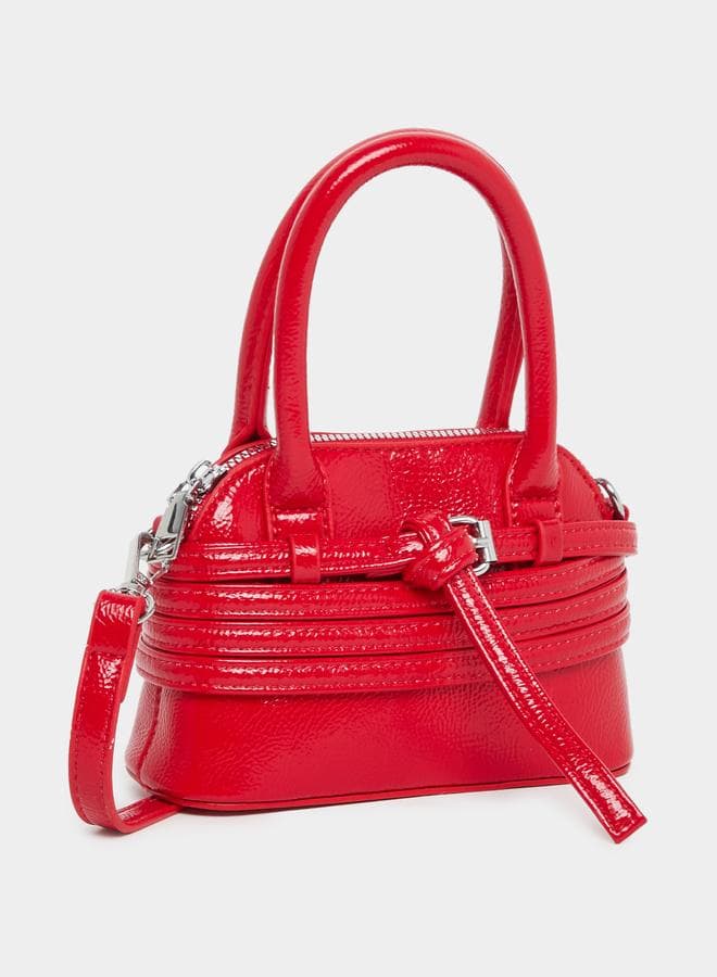 Styli Red Textured Wrap Belt Crossbody Bag - Image 1