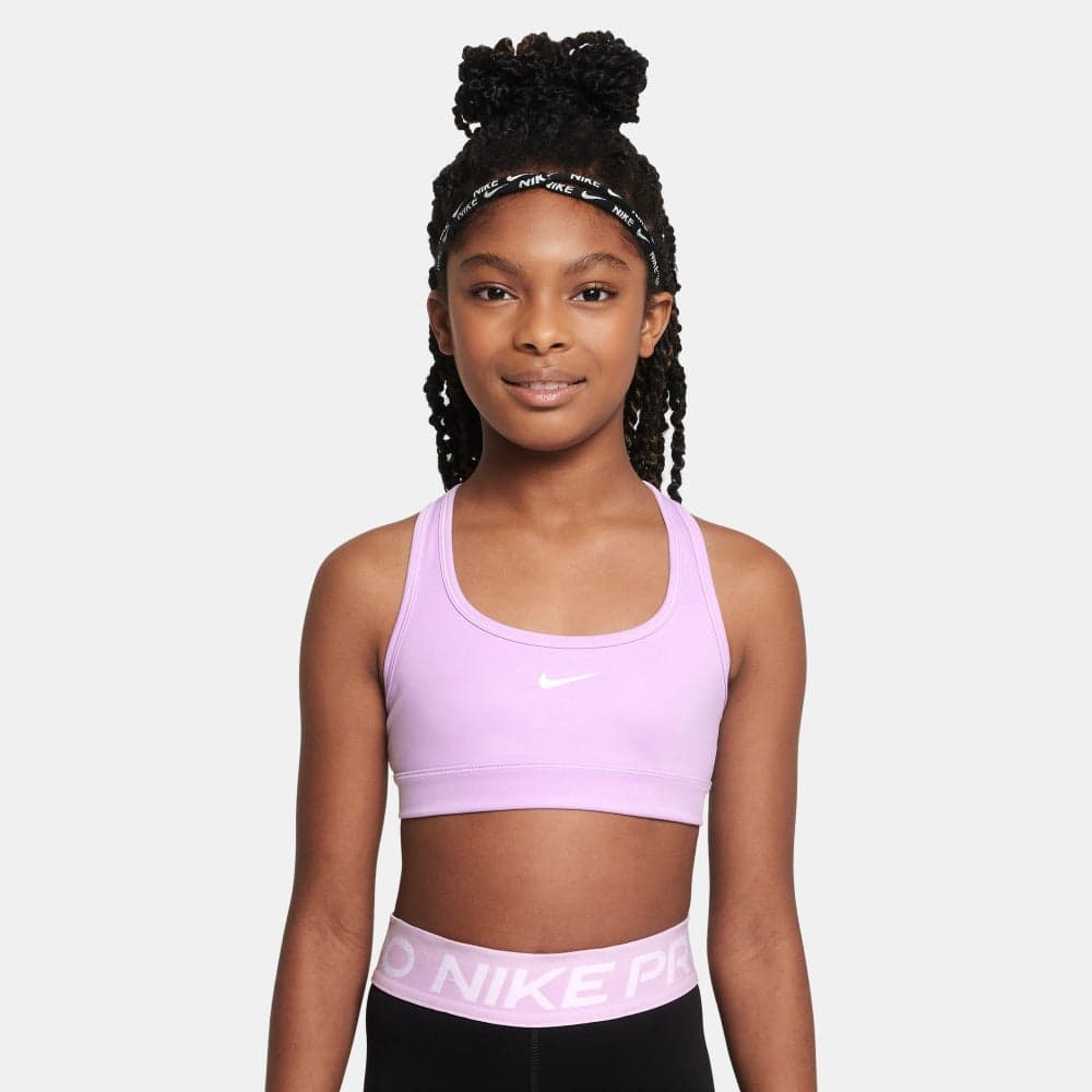 Nike Swoosh Girls Medium-Support Sports Bra Nkfj7161 537 - Image 1