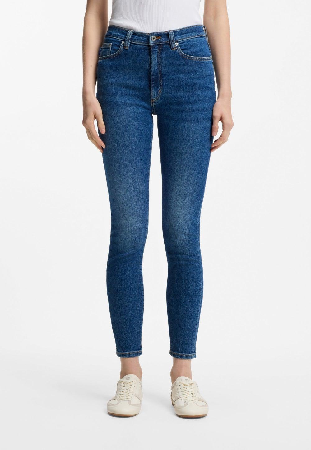 HUGO Skinny-Fit High-Rise Blue Stretch Jeans 50515814427 - Image 1