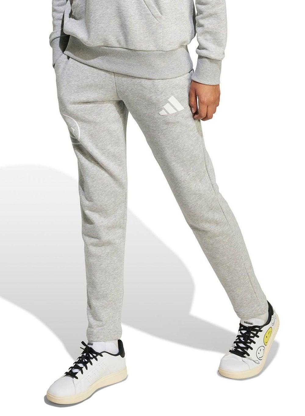 adidas X Smileyworld Kids Joggers Grey Slim Fit - Image 1