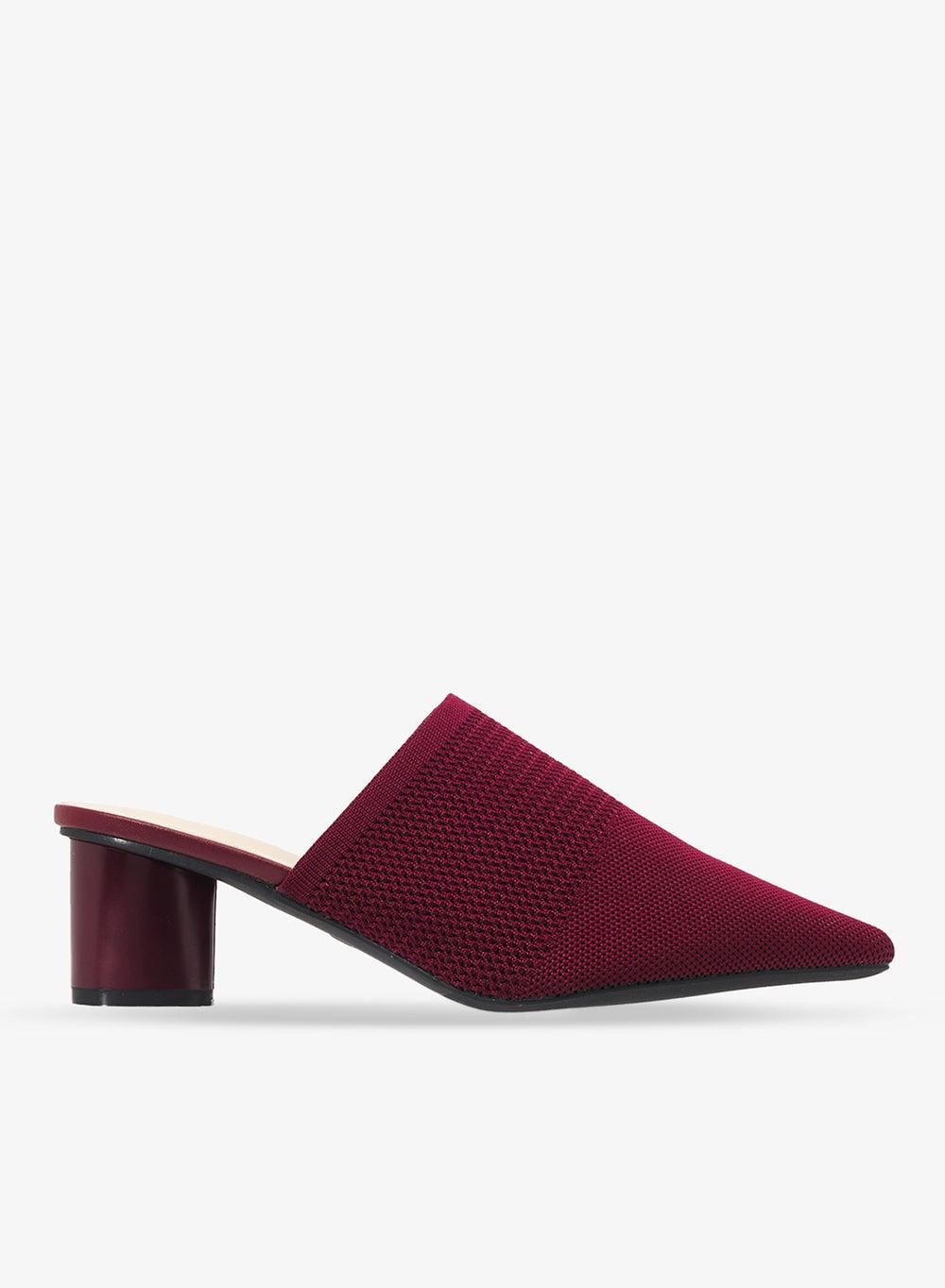 Classic Burgundy Slip-On Pumps Xz256062 - Image 1
